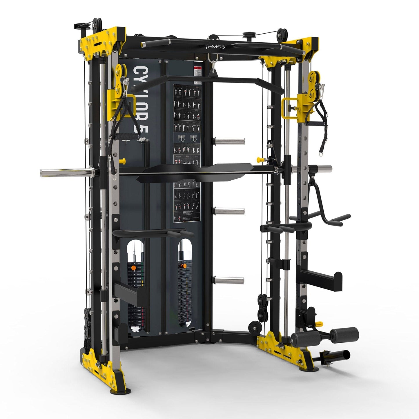 CYKLOP 5 SMITH MACHINE WITH WEIGHT STACK SEMI COMERCIAL HMS