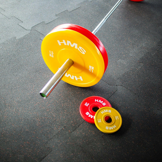 Olympische schijf 2 x 1,5 kg, 2 x 2,5 kg, 2 x 5 kg HMS