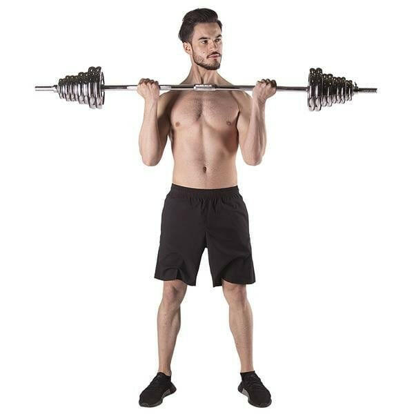 Chrome Halterset / Barbell 2x25KG HMS