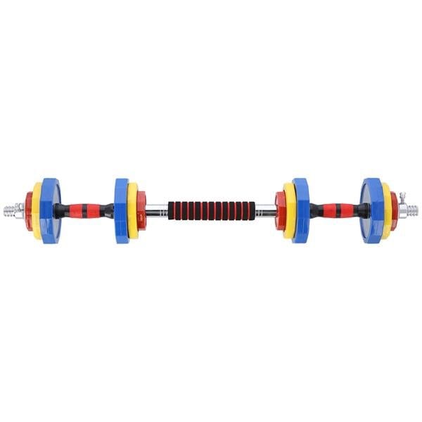 Halterset en Barbell in koffer 20 kg HMS