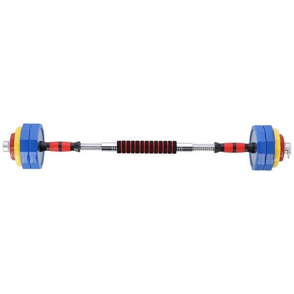 Halterset en Barbell in koffer 20 kg HMS