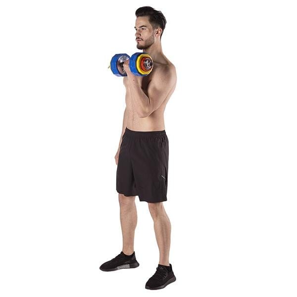 Halterset en Barbell in koffer 20 kg HMS