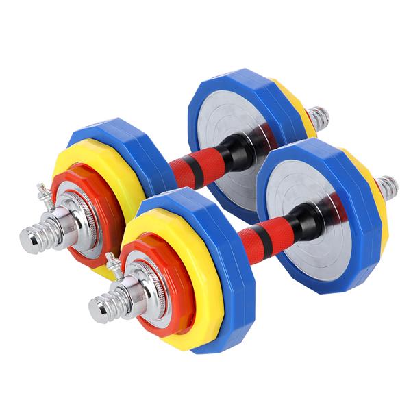 Halterset en Barbell in koffer 20 kg HMS
