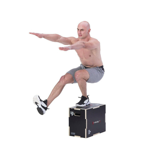 Zwarte Plyometrische Kist 50x40x30CM
