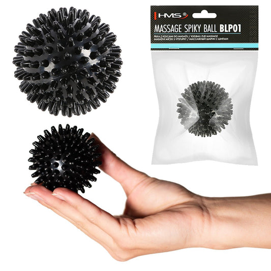 Zwarte massage spikebal HMS - Next Balance