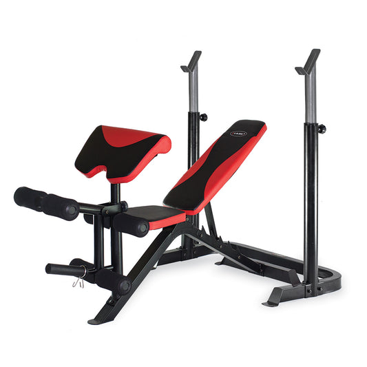 Multifunctionele Trainingsbank met Preacher Pad en Verstelbare Halterrekken - Next Balance