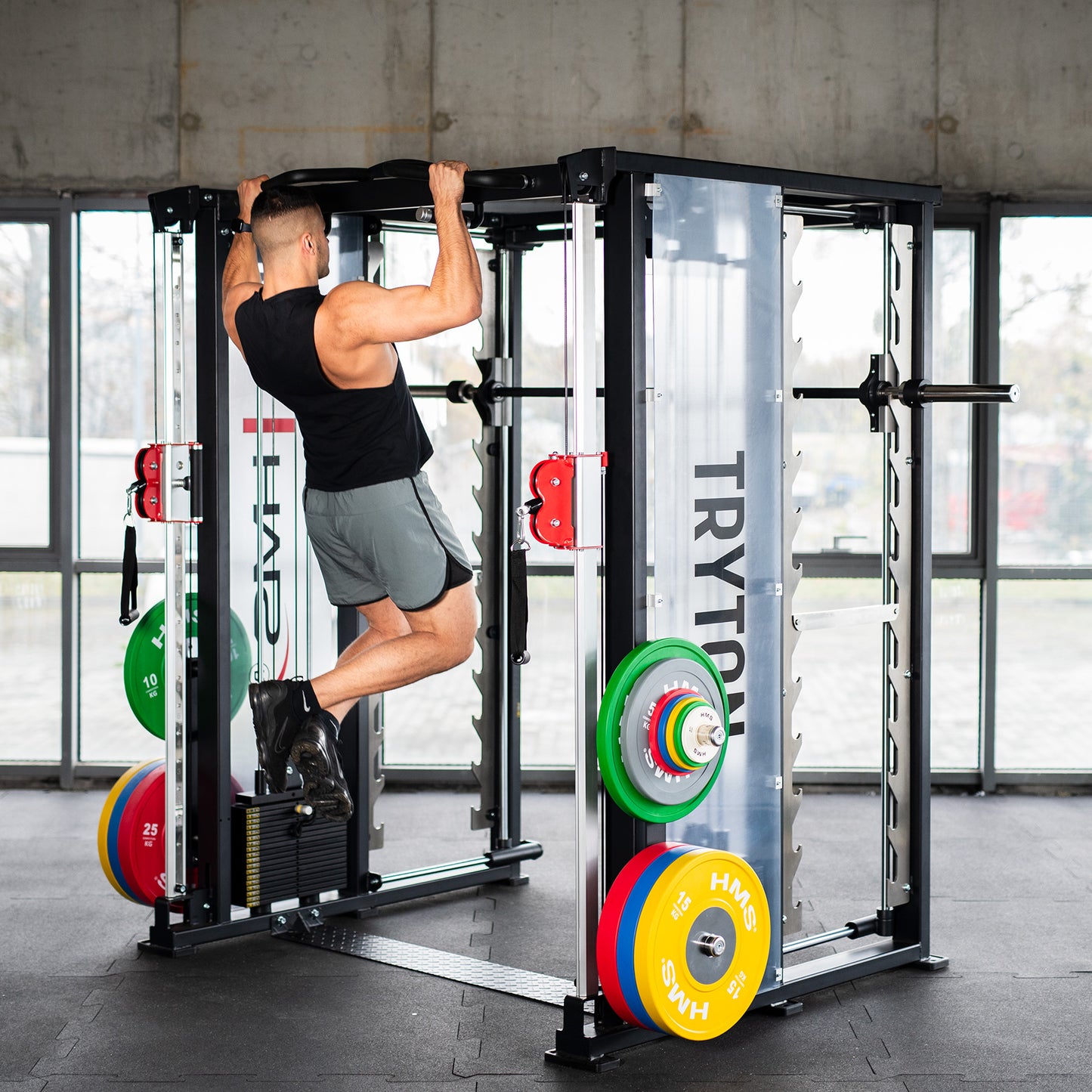TRYTON Smith Machine 3D met Dubbele Lift en Stapel HMS - Next Balance