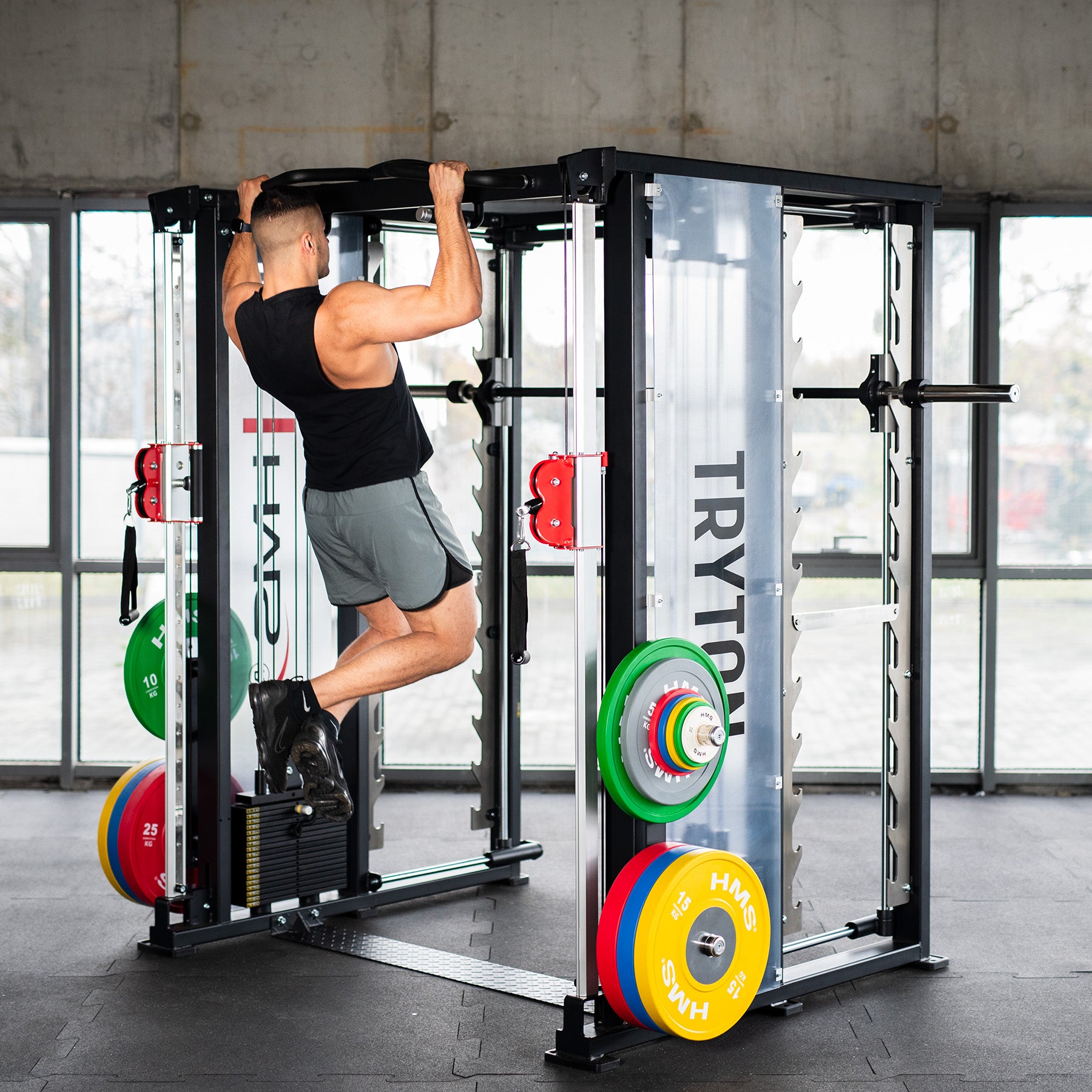 TRYTON Smith Machine 3D met Dubbele Lift en Stapel HMS - Next Balance