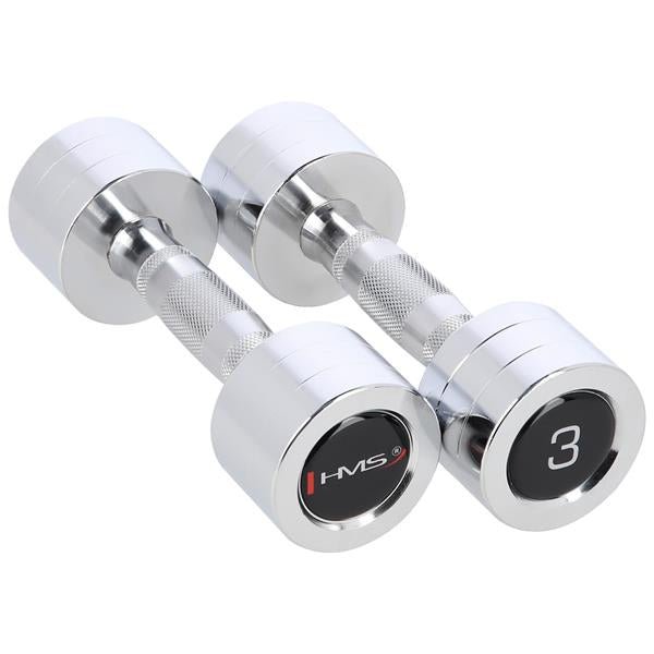 Verchroomde dumbbells (2 stuks) HMS - Next Balance