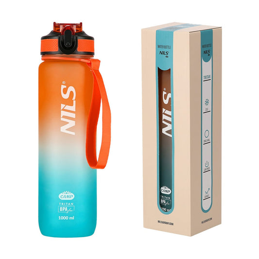 Tritan Drinkfles Oranje-Blauw