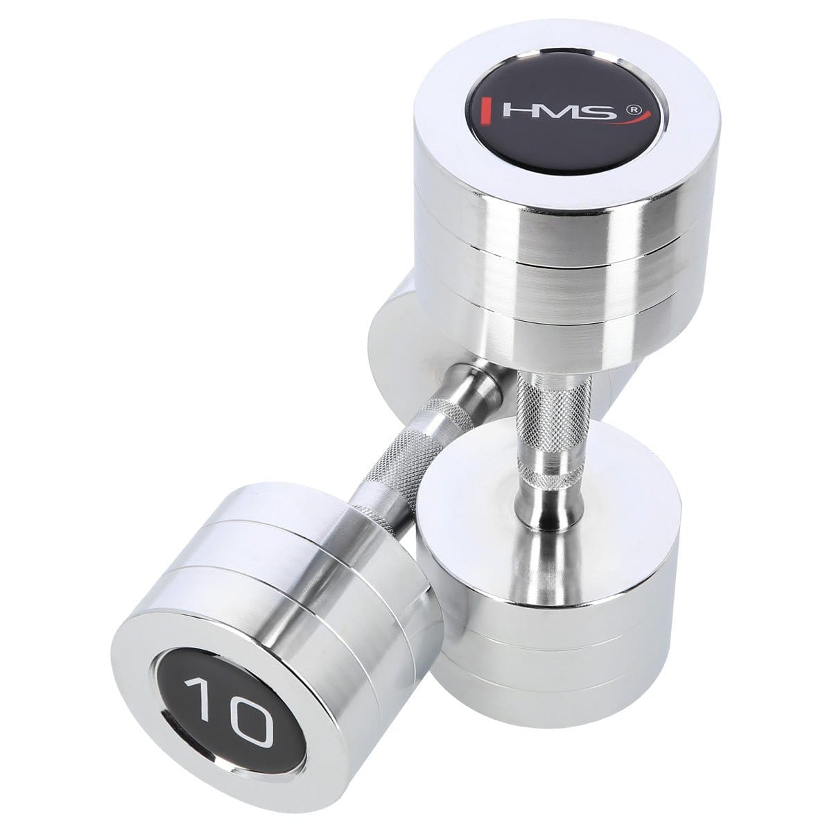 Verchroomde dumbbells (2 stuks) HMS