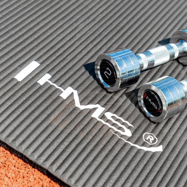 Verchroomde dumbbells (2 stuks) HMS