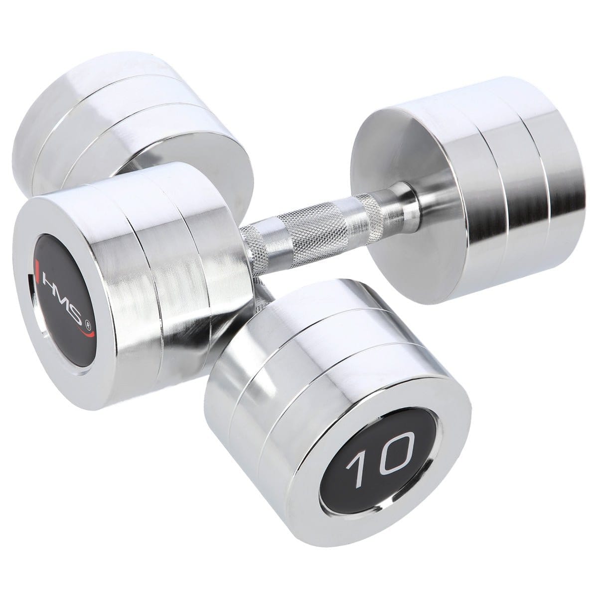 Verchroomde dumbbells (2 stuks) HMS
