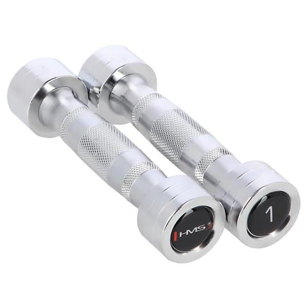 Verchroomde dumbbells (2 stuks) HMS