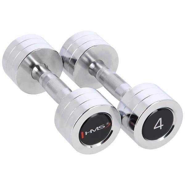Verchroomde dumbbells (2 stuks) HMS
