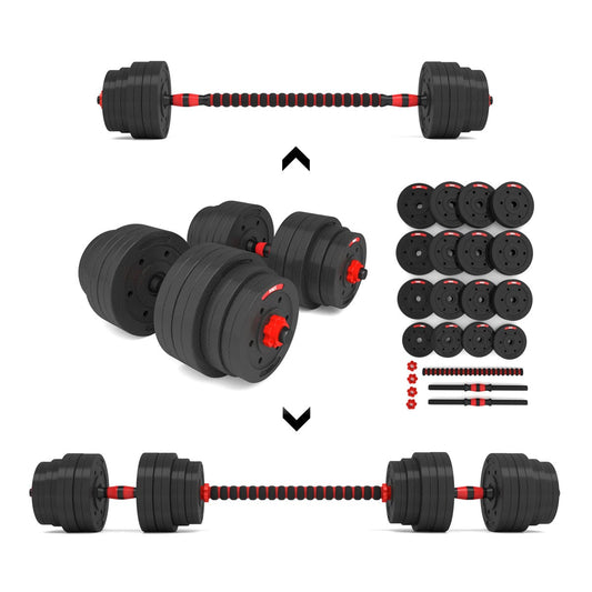 Composiet Halterstang en Dumbbells Set 40 kg