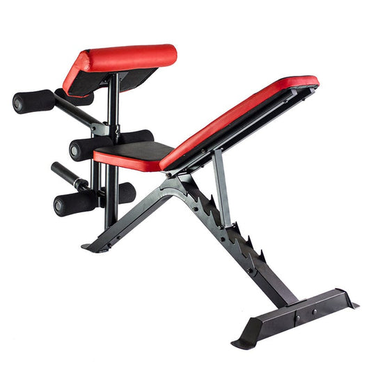 Multifunctionele Trainingsbank met Preacher Pad en Verstelbare Halterrekken