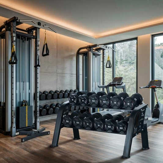 Dubbel Dumbbell Rek