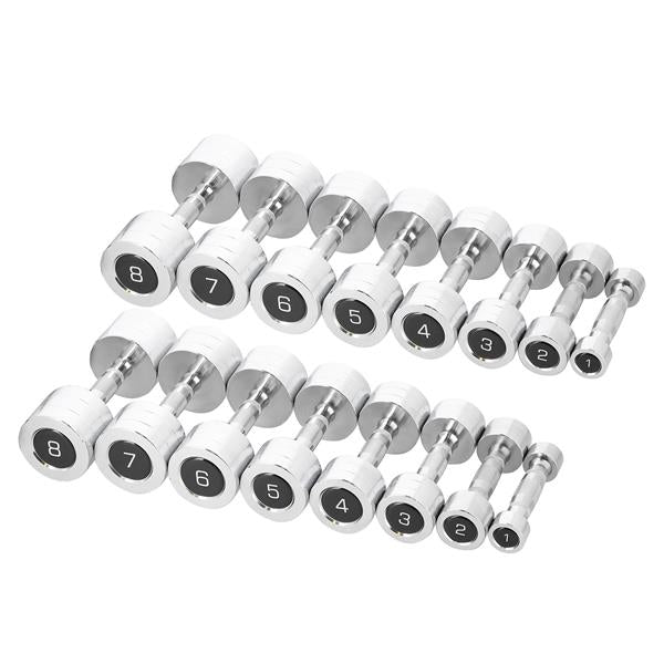 Set Chrome Dumbbells CHD 2 x 1 - 8 KG + Rack HMS - Next Balance