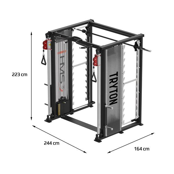 TRYTON Smith Machine 3D met Dubbele Lift en Stapel HMS - Next Balance