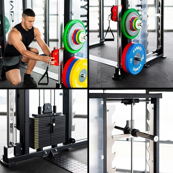 TRYTON Smith Machine 3D met Dubbele Lift en Stapel HMS - Next Balance